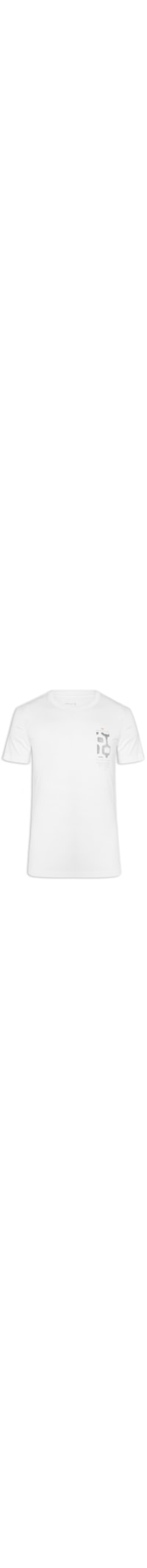 Camiseta Masculina Vintage Calçadão Manga Curta - Branco