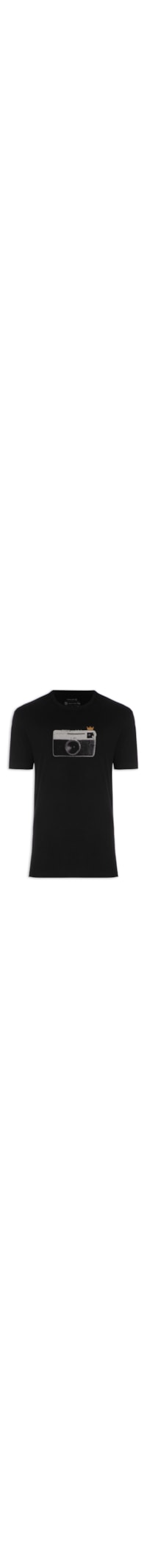 Camiseta Masculina Vintage Camera Photo - Preto