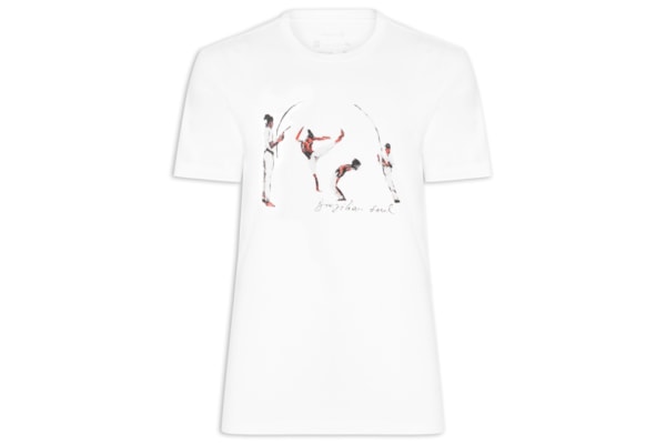 Camiseta Masculina Vintage Capoeira Manga Curta - Branco