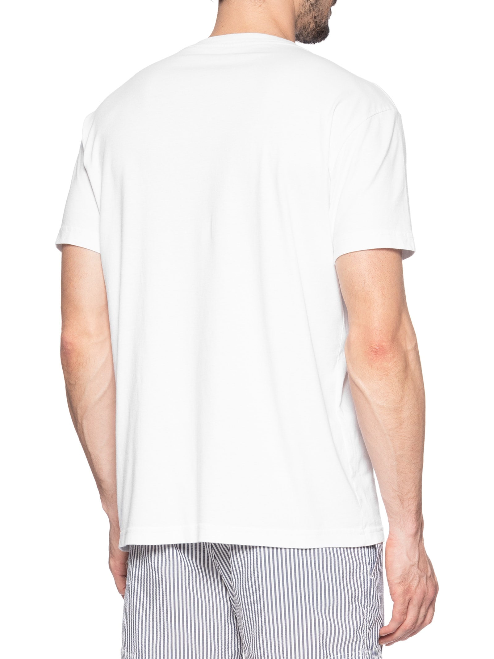 Camiseta Masculina Vintage Capoeira Manga Curta Branco Osklen