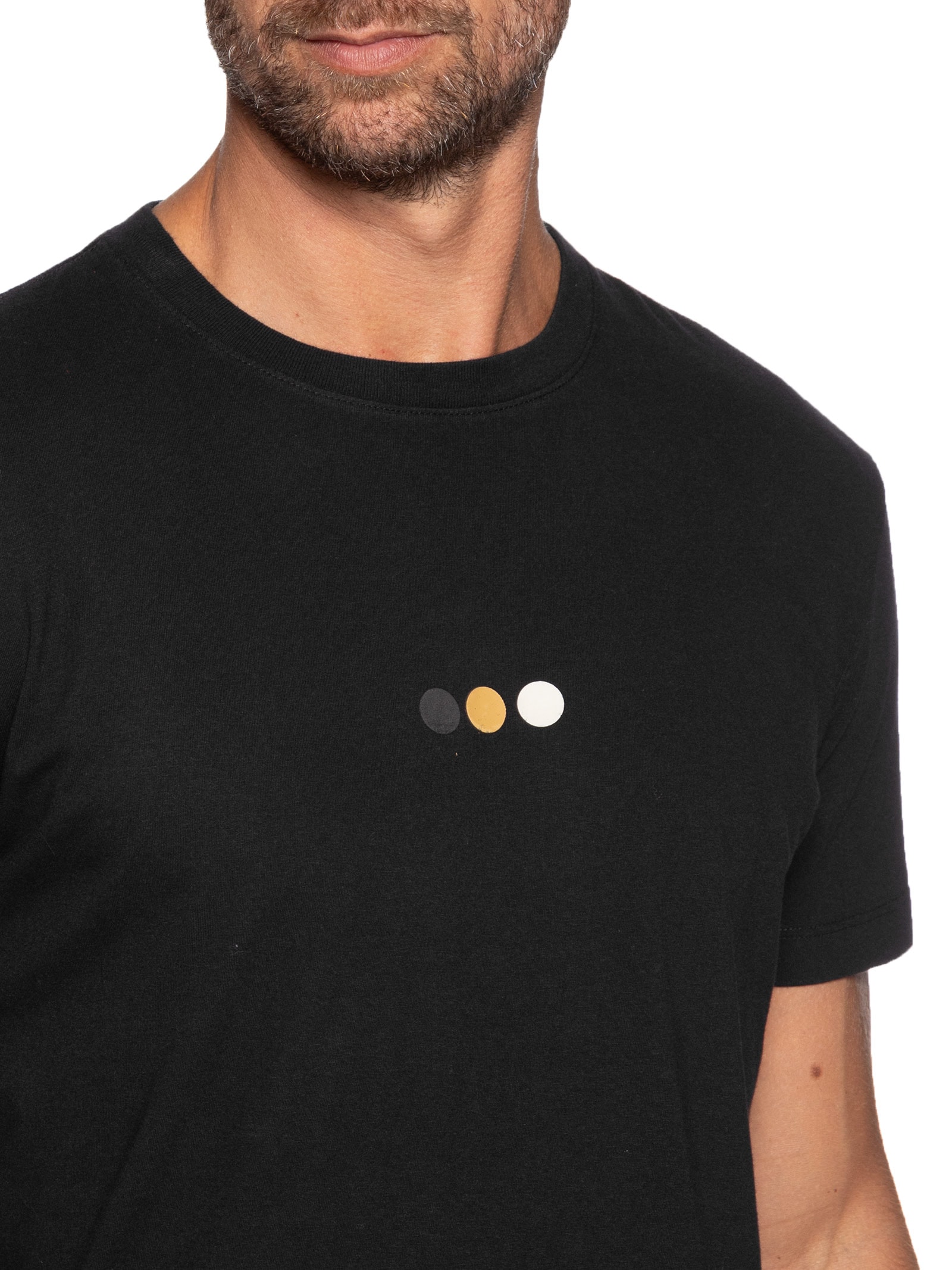 Camiseta Masculina Vintage Dots Preto Osklen
