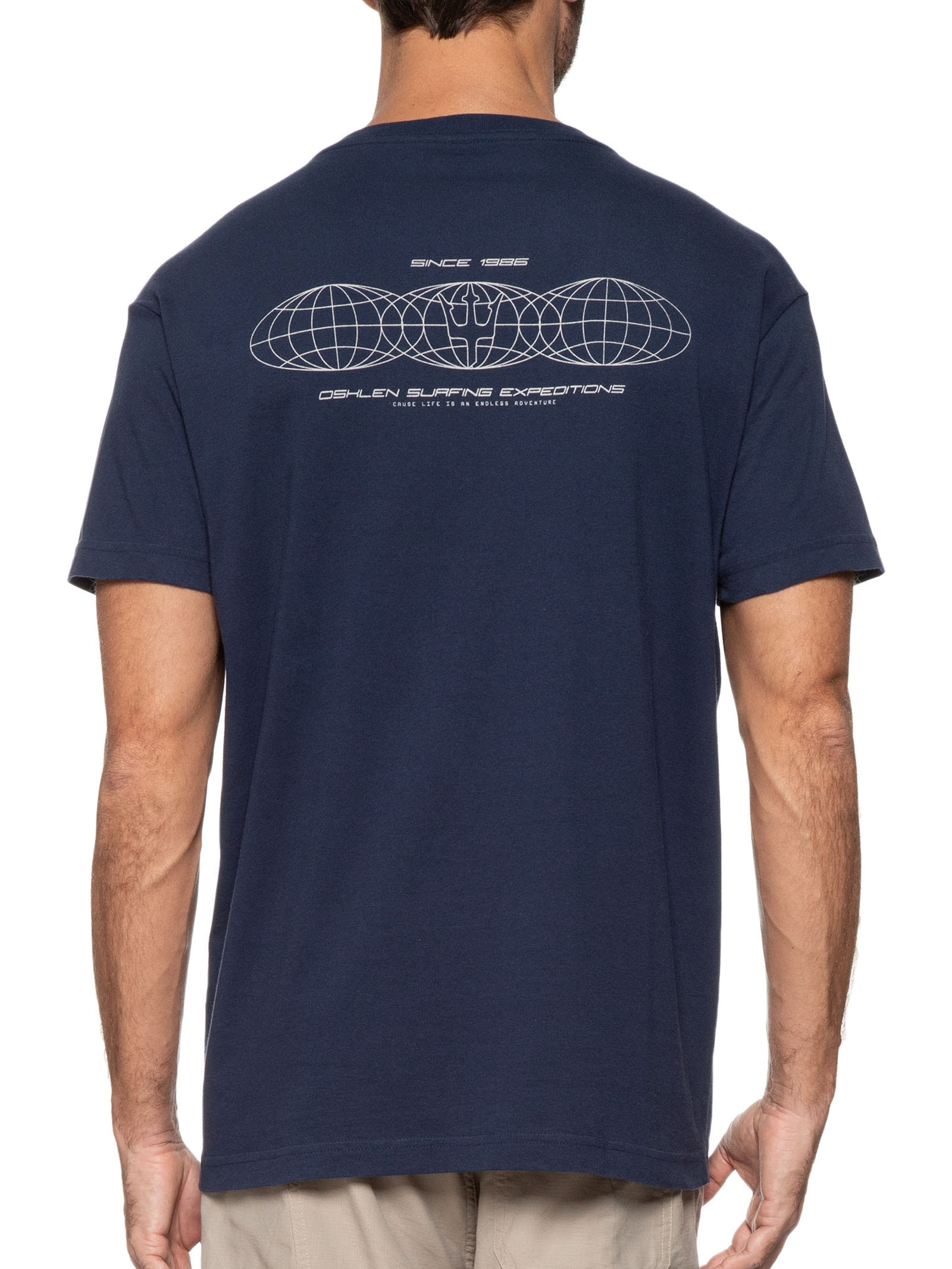 Camiseta Masculina Vintage Expeditions Azul Osklen