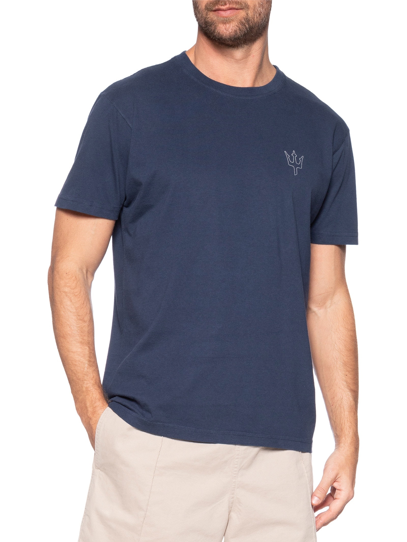 Camiseta Masculina Vintage Expeditions Club Azul Osklen