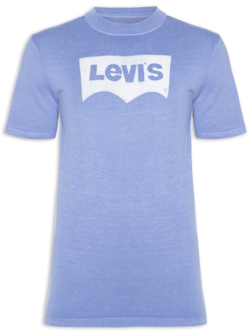 Camiseta Masculina Vintage Fit Graphic – Azul