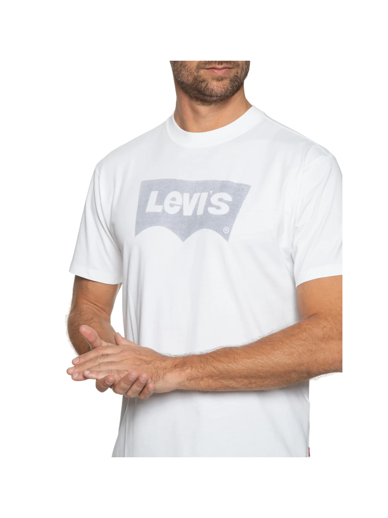 Camiseta Masculina Vintage Fit Graphic Branco Levi's