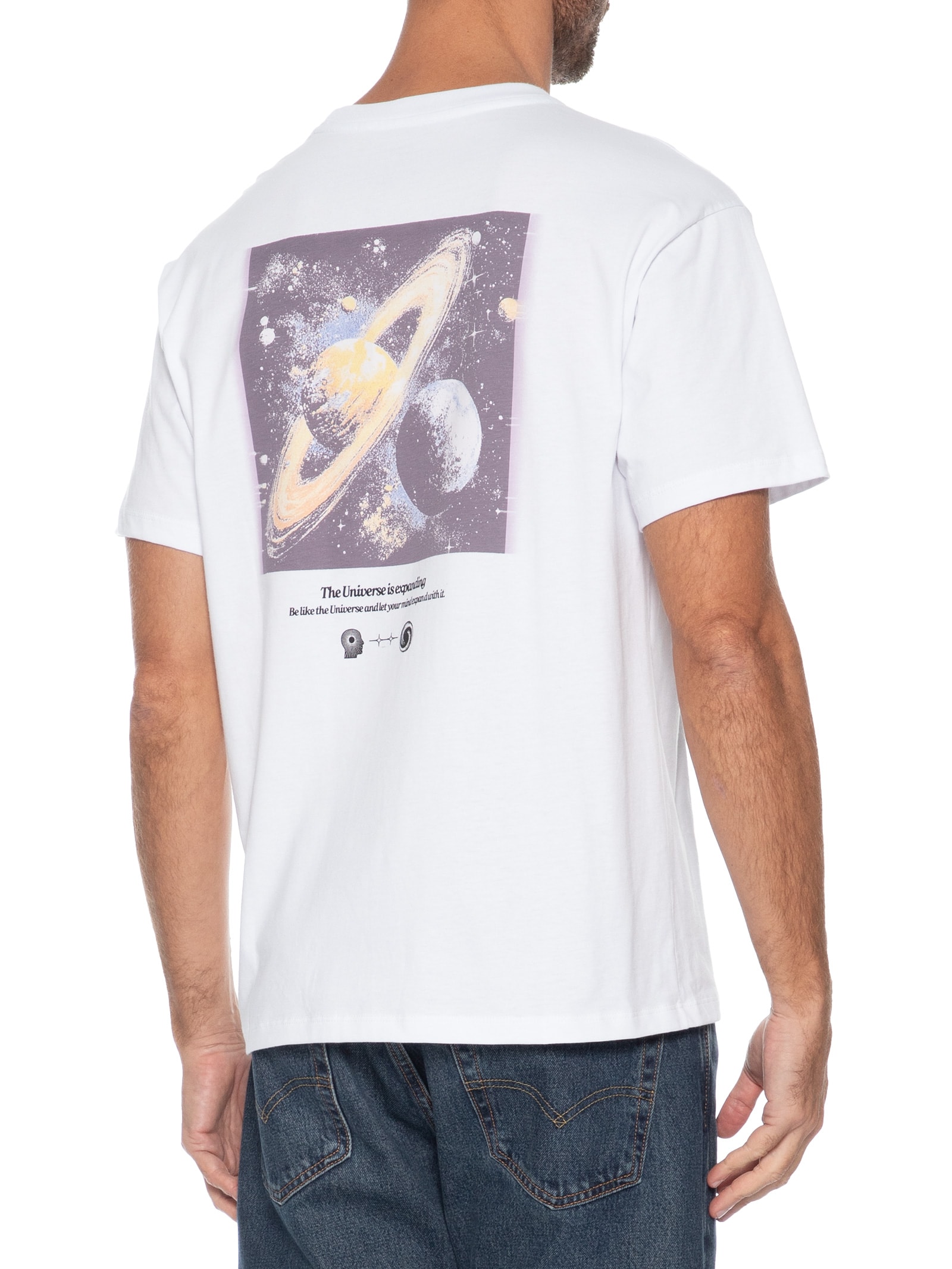 Camiseta Masculina Vintage Fit Graphic Branco Levi's