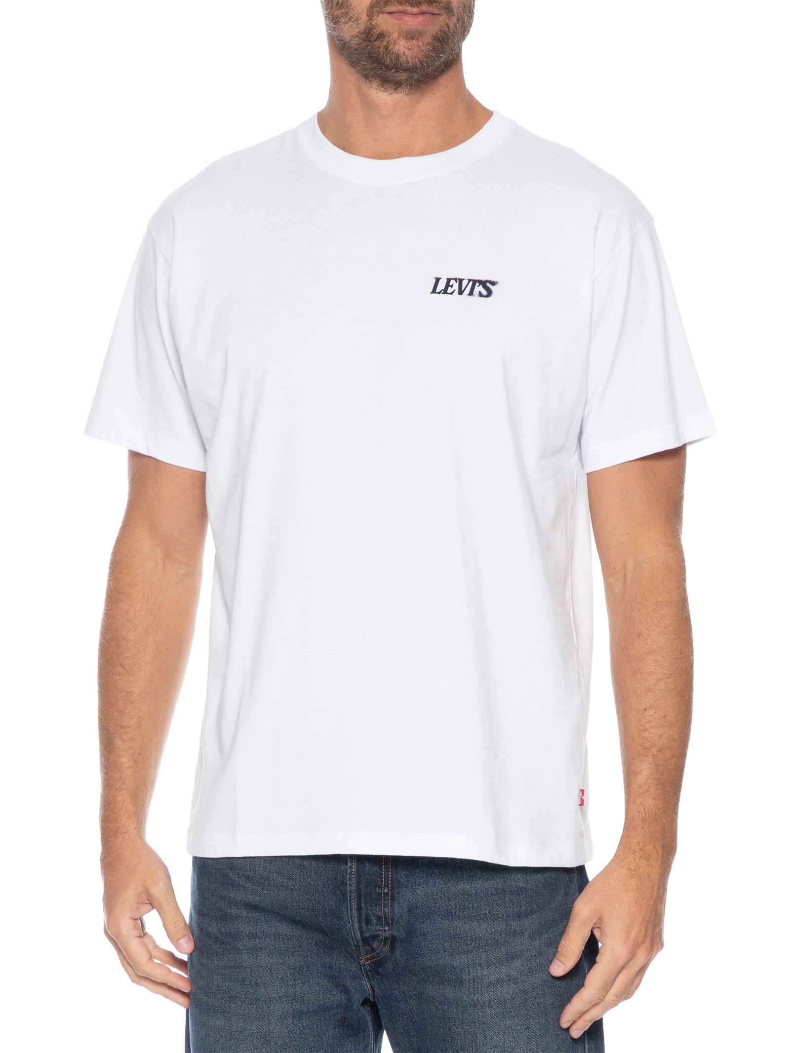 Camiseta Masculina Vintage Fit Graphic Branco Levi's