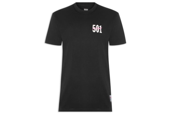 Camiseta Masculina Vintage Fit Graphic Tee - Preto