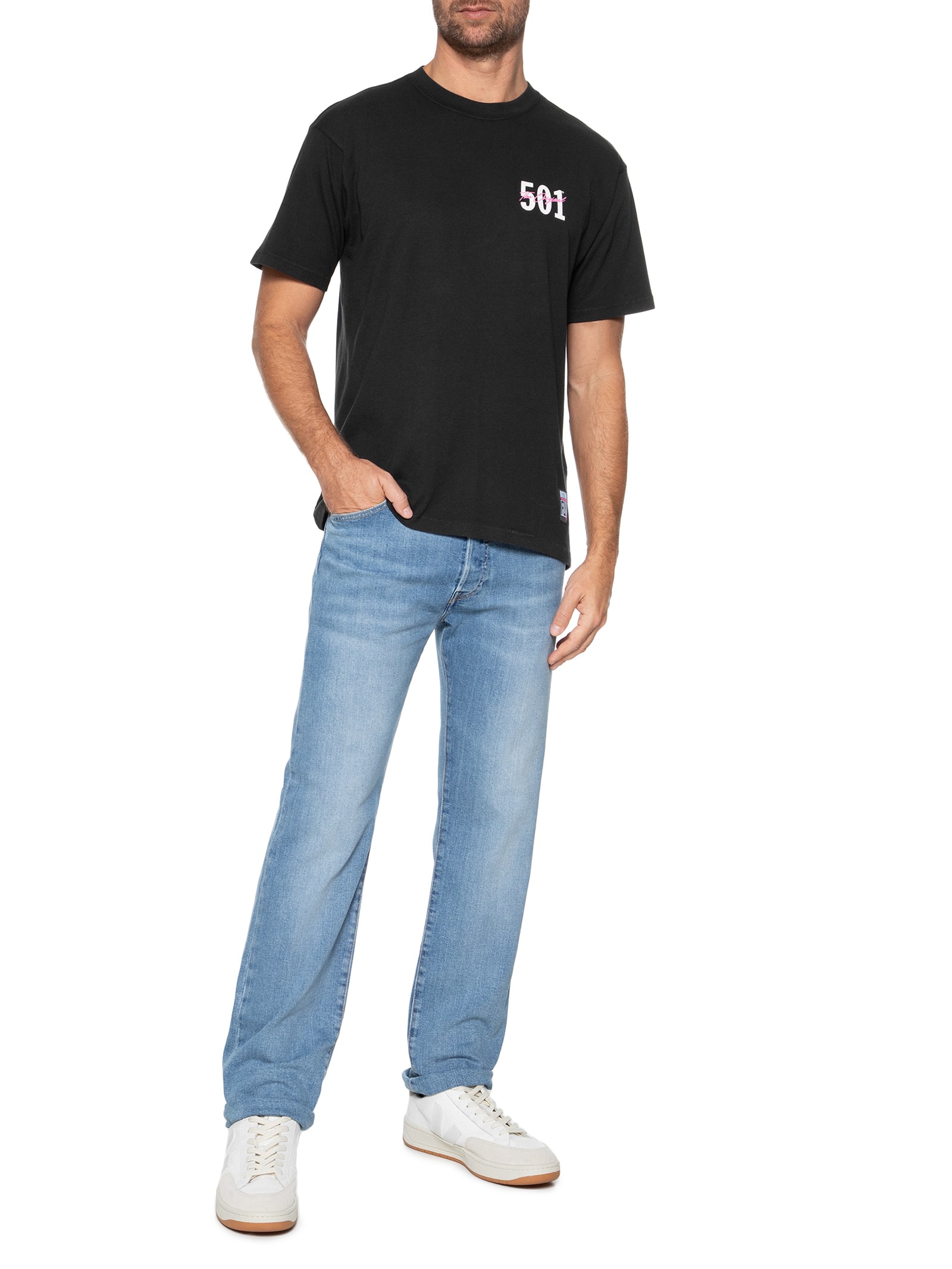 Camiseta Masculina Vintage Fit Graphic Tee Preto Levi's