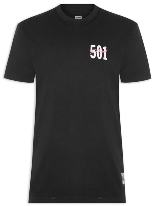 Camiseta Masculina Vintage Fit Graphic Tee - Preto