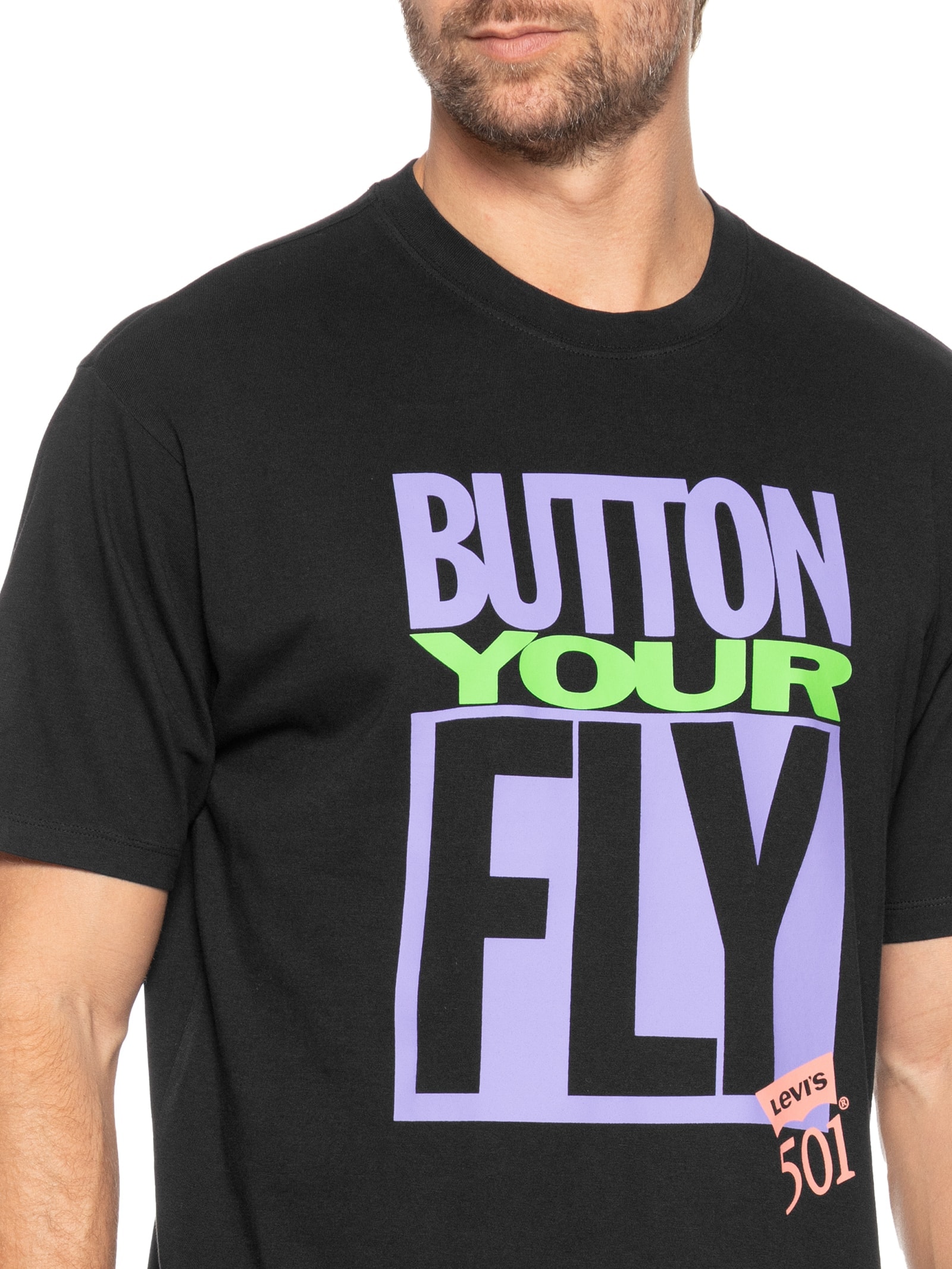 Camiseta Masculina Vintage Fit Graphic Tee Preto Levi's