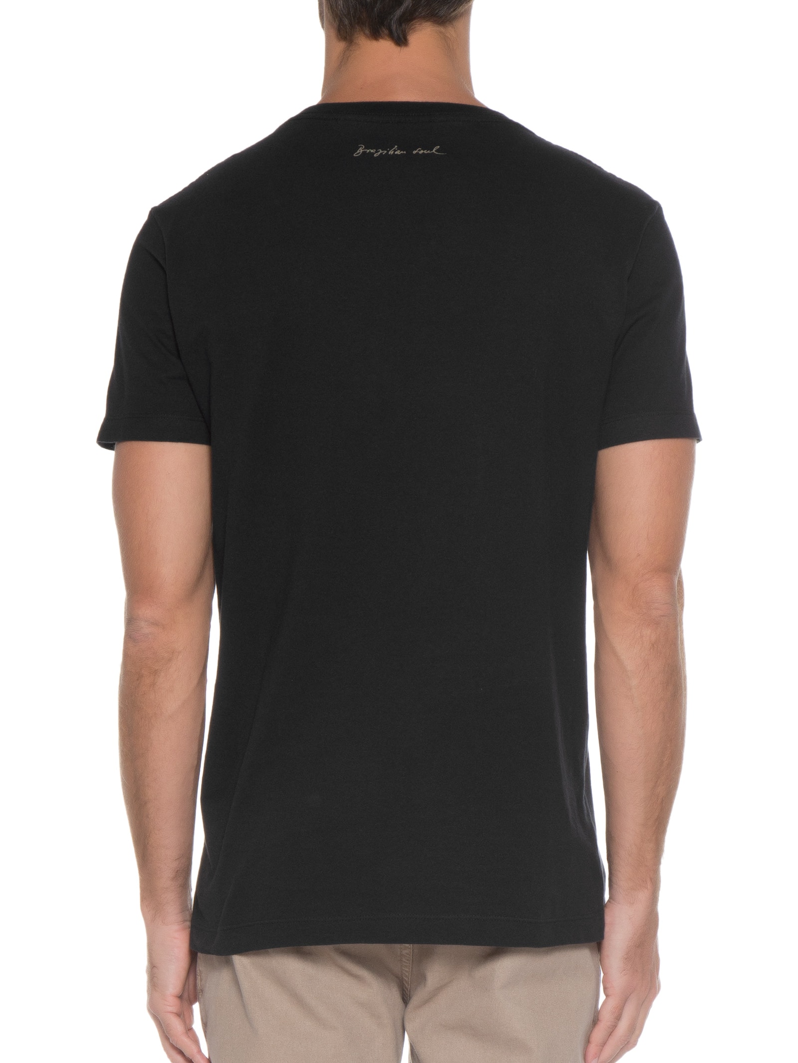 Camiseta Masculina Vintage Golden Pineapple Preto Osklen