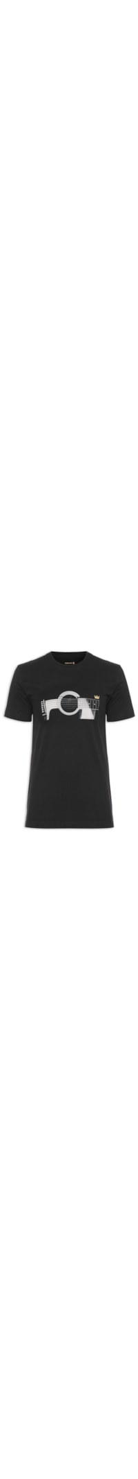 Camiseta Masculina Vintage Guitar - Preto