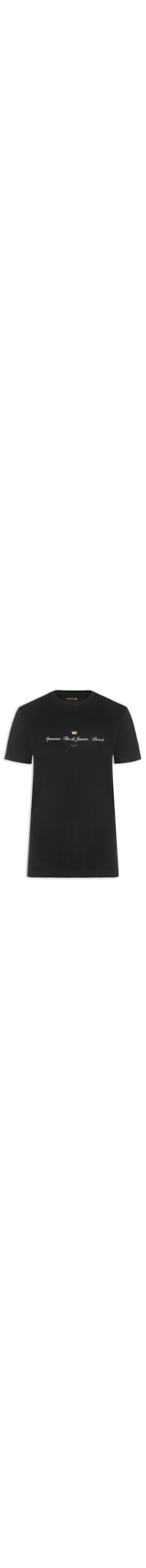 Camiseta Masculina Vintage Ipanema Rio de Janeiro - Preto
