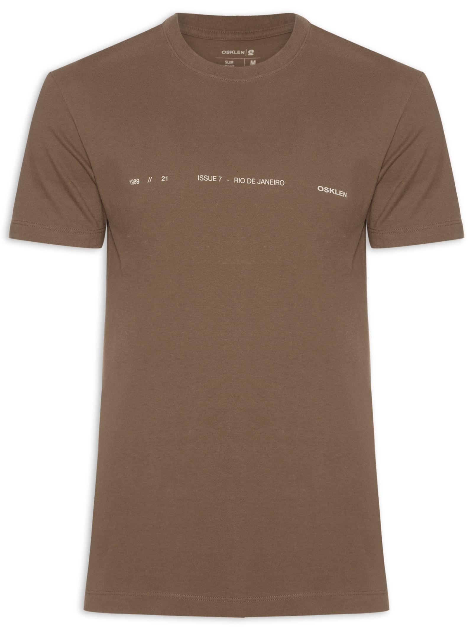 Camiseta Masculina Vintage Issue7 – Marrom Osklen