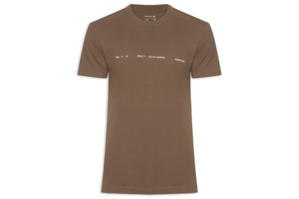 Camiseta Masculina Vintage Issue7 – Marrom