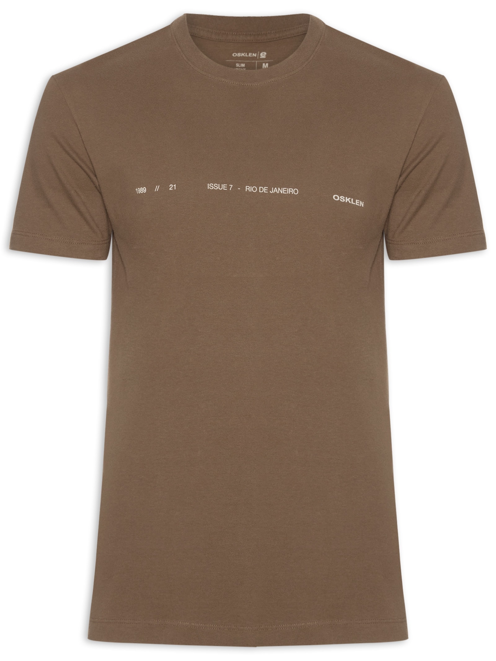 Camiseta Masculina Vintage Issue7 – Marrom Osklen