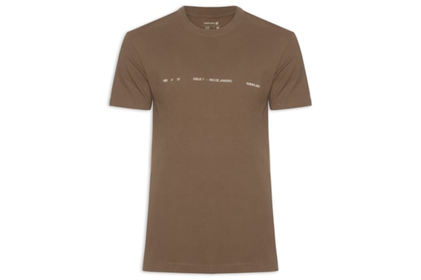 Camiseta Masculina Vintage Issue7 – Marrom