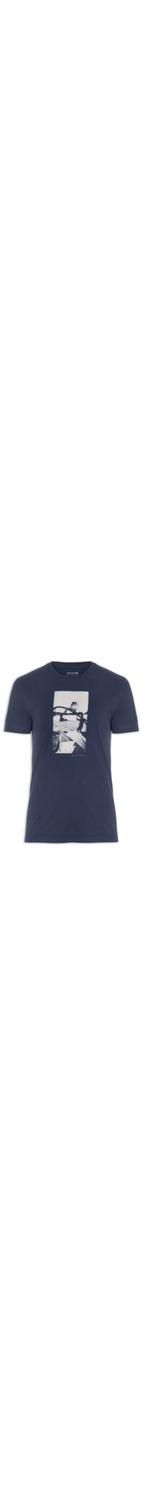 Camiseta Masculina Vintage Kite Collage - Azul