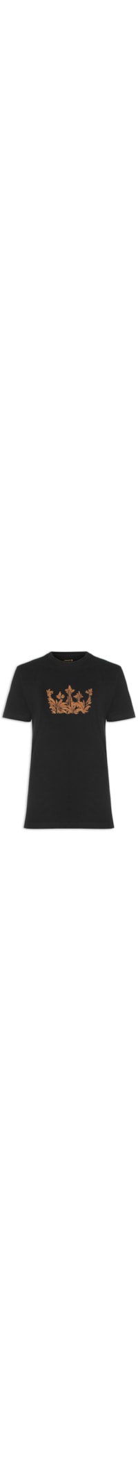 Camiseta Masculina Vintage Lazulli Crown Manga Curta - Preto