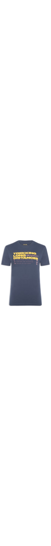 Camiseta Masculina Vintage Long Distances - Azul