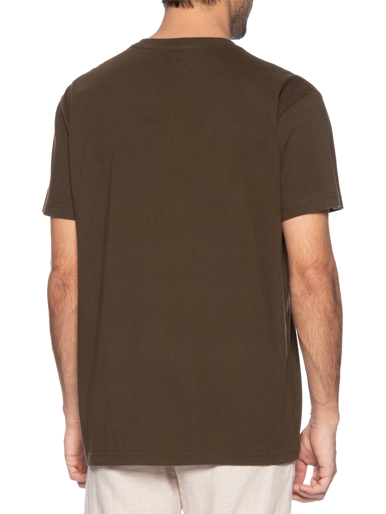 Camiseta Masculina Vintage Longboards Manga Curta Marrom Osklen