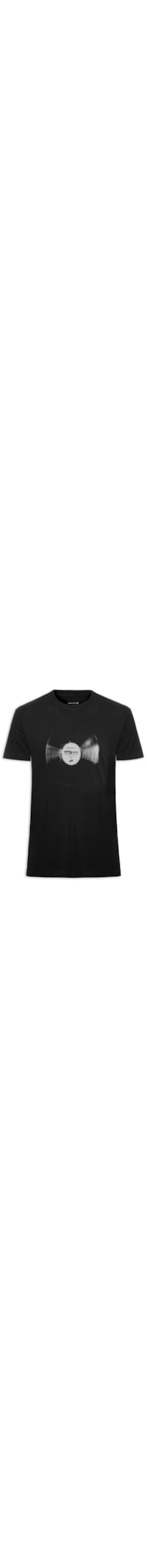 Camiseta Masculina Vintage LP Samba Manga Curta - Preto