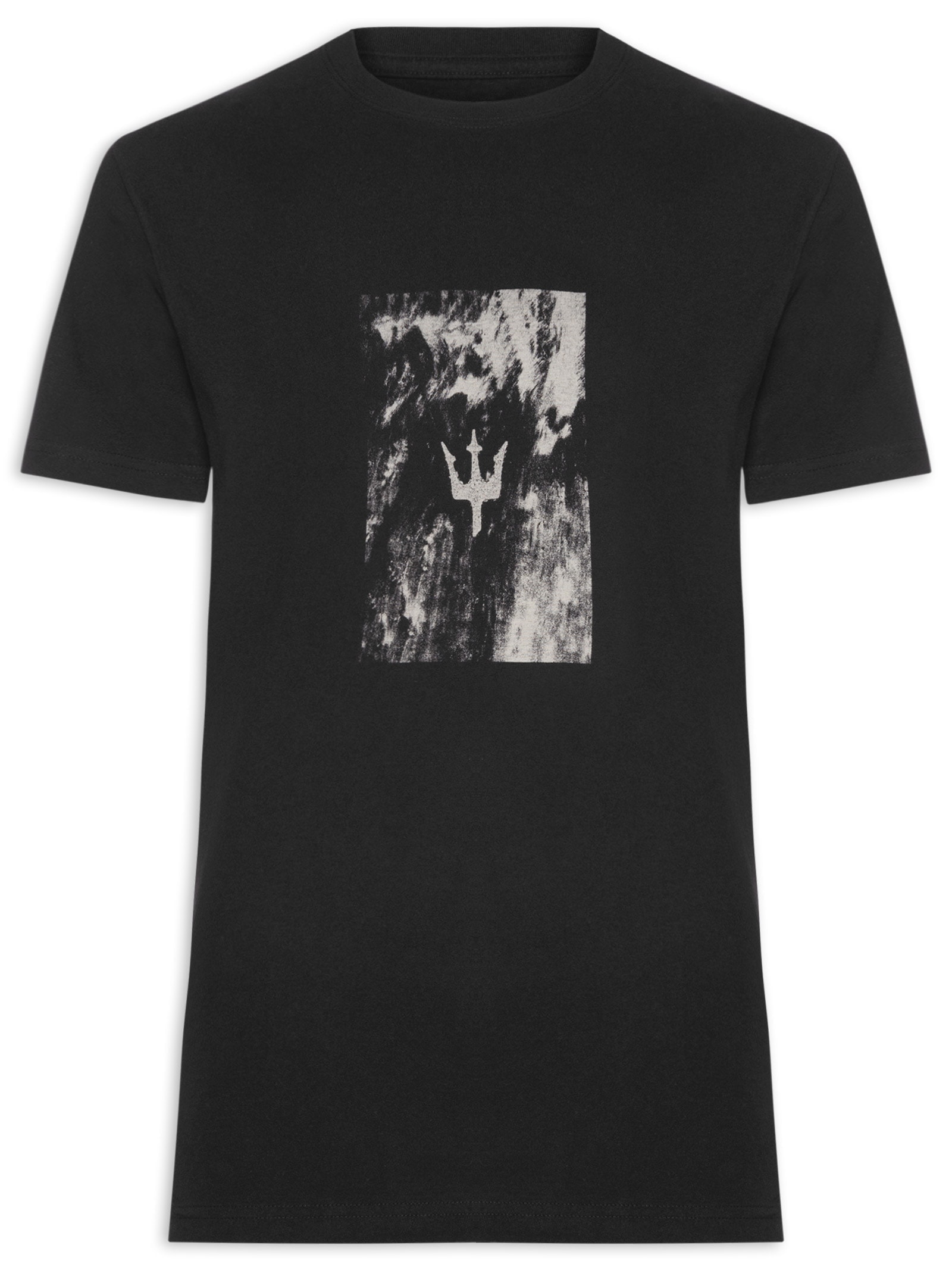 Camiseta Masculina Vintage Manga Curta Preto Osklen