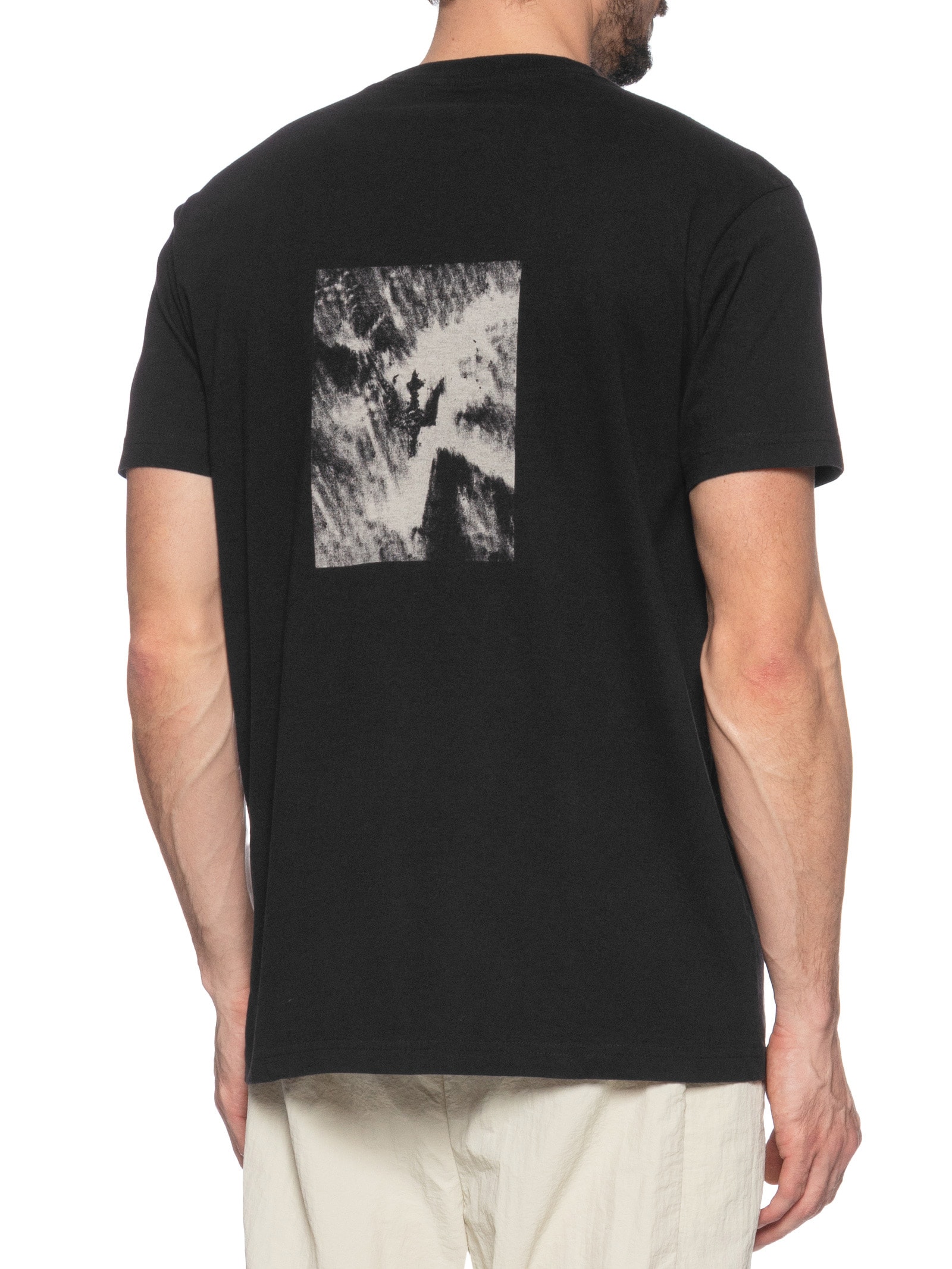 Camiseta Masculina Vintage Manga Curta Preto Osklen