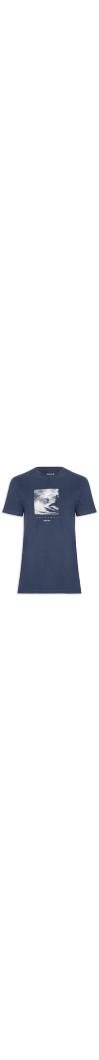 Camiseta Masculina Vintage Mountain Bike Minimal - Azul