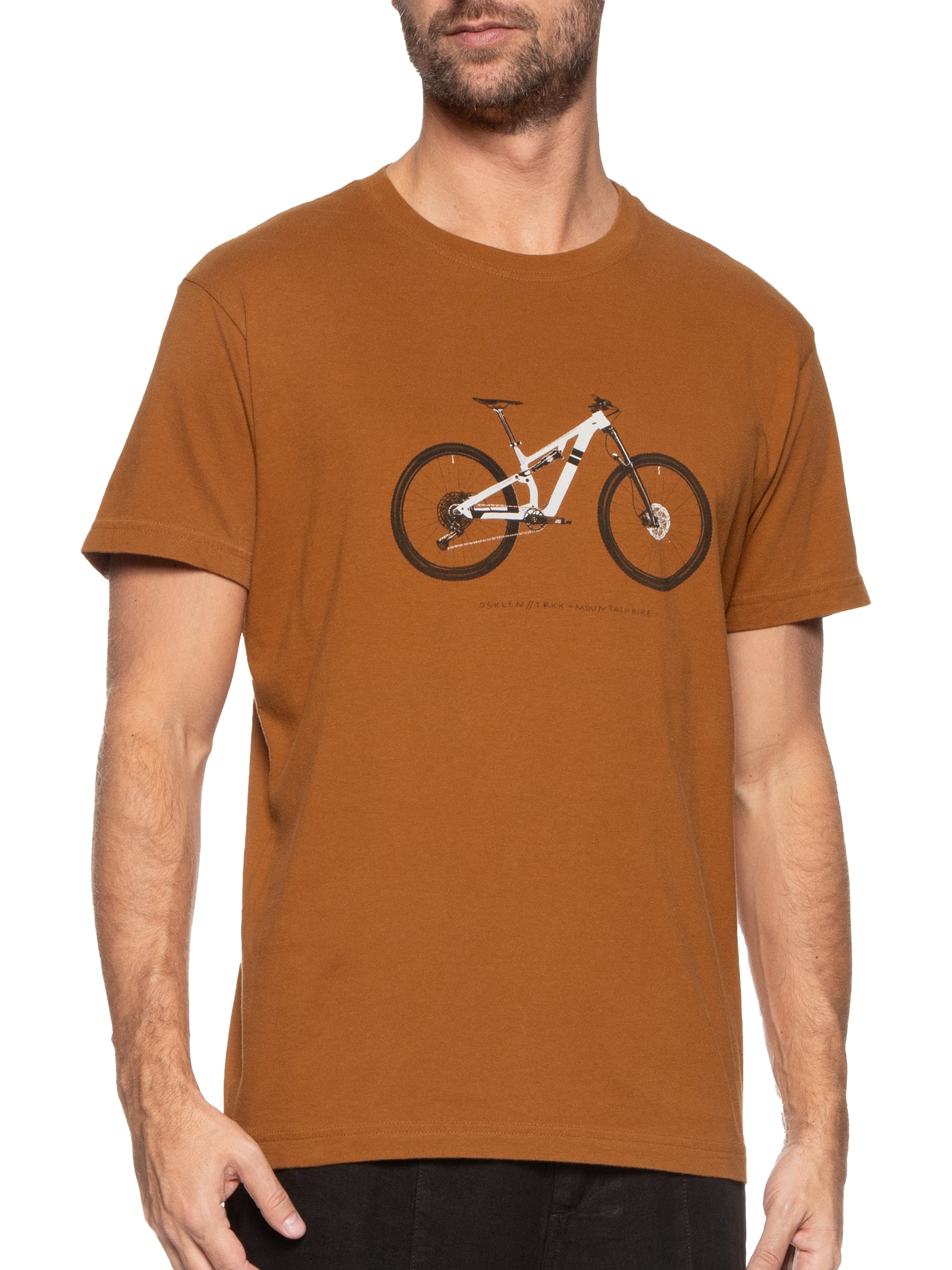Camiseta Masculina Vintage Mountainbike Marrom Osklen