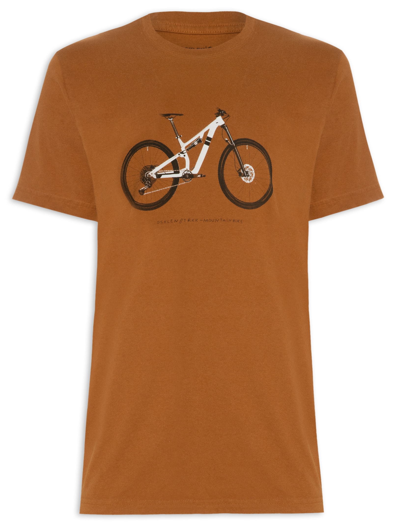 Camiseta Masculina Vintage Mountainbike Marrom Osklen