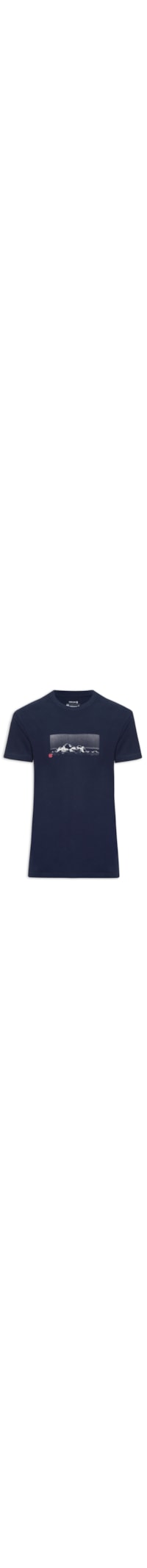 Camiseta Masculina Vintage Mountains - Azul
