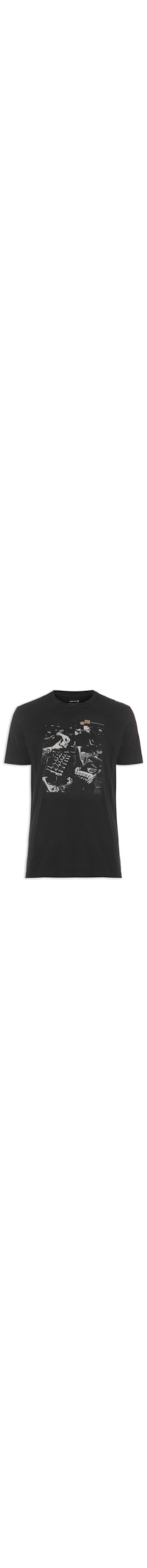 Camiseta Masculina Vintage Music Sessions - Preto
