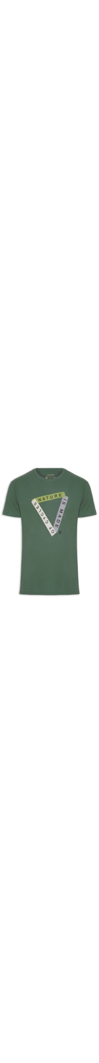 Camiseta Masculina Vintage Nature Is Made O - Verde