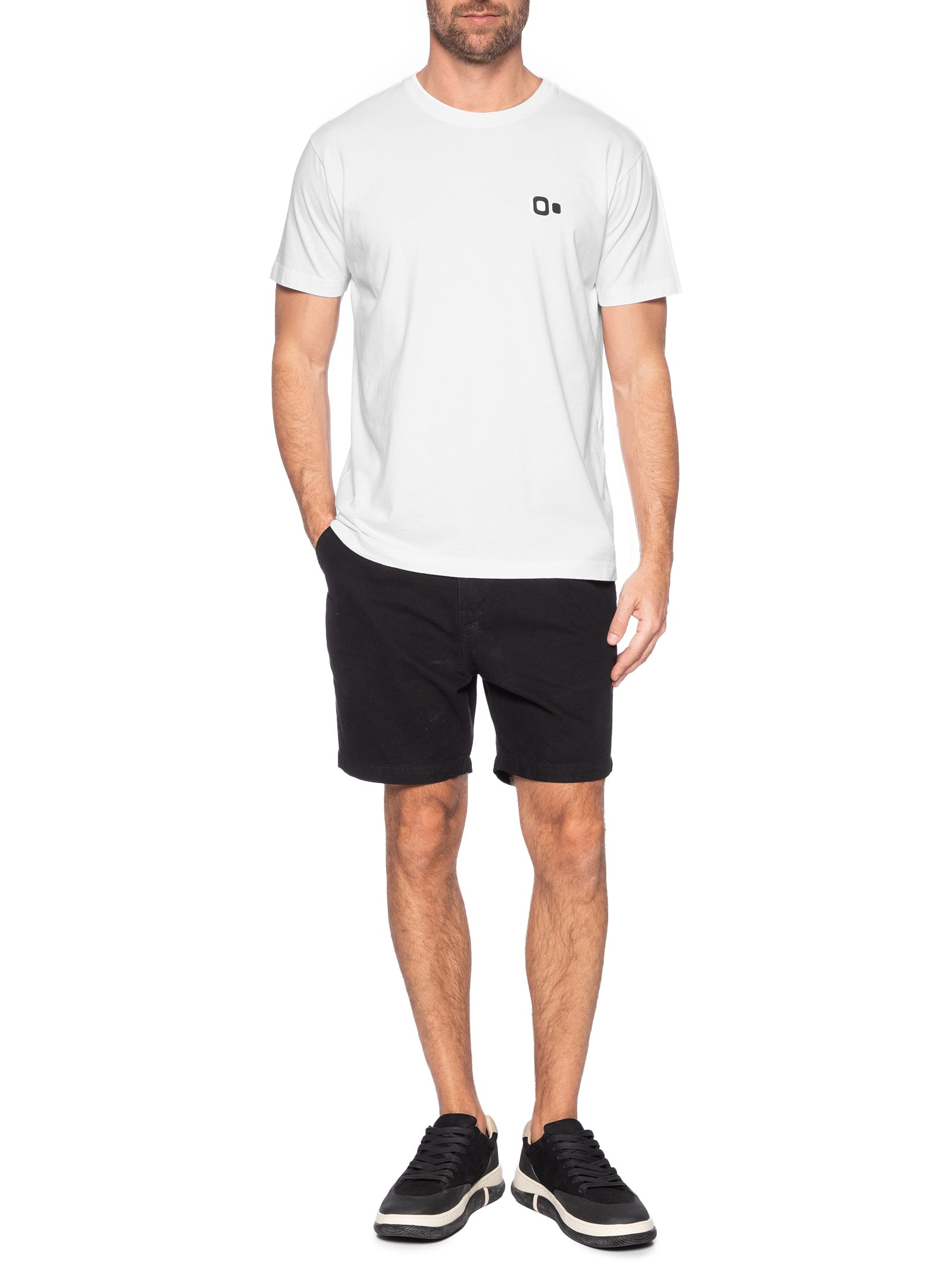 Camiseta Masculina Vintage New Icon Branco Osklen