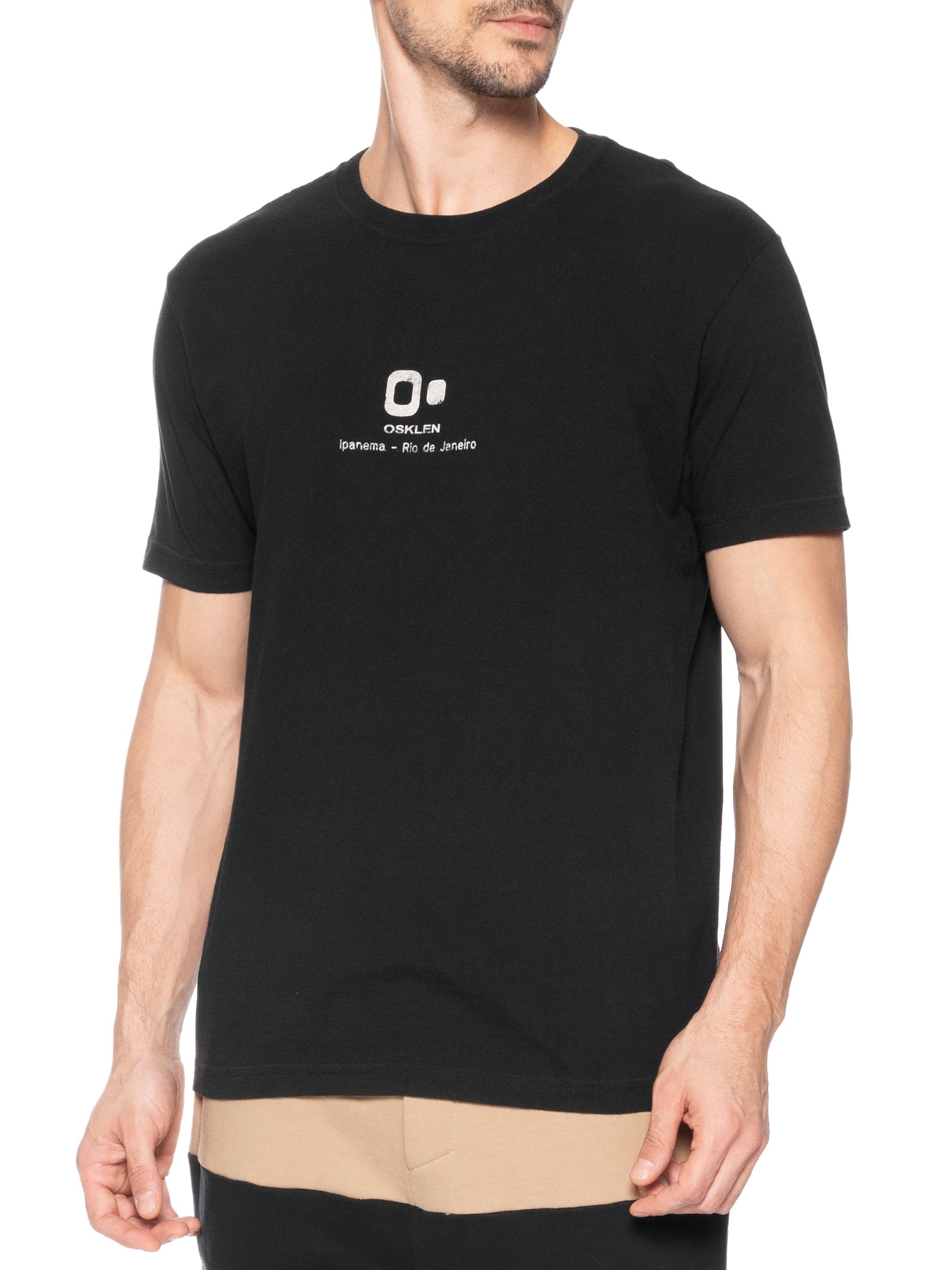 Camiseta Masculina Vintage New Icon Ipanema Preto Osklen