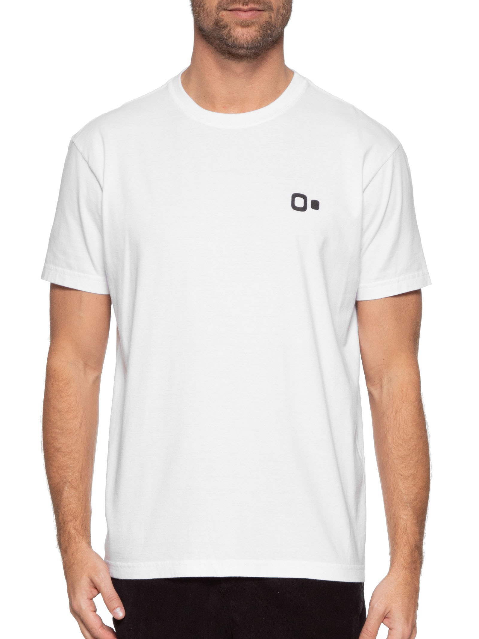 Camiseta Masculina Vintage New Icon Manga Curta Branco Osklen