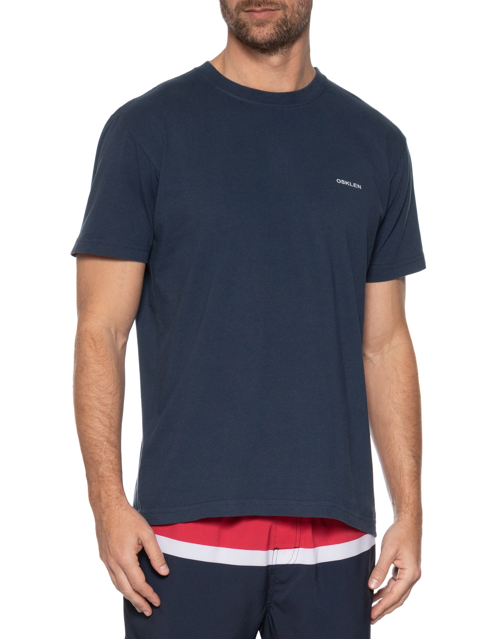 Camiseta Masculina Vintage Peixes Do Litoral Manga Curta Azul Osklen