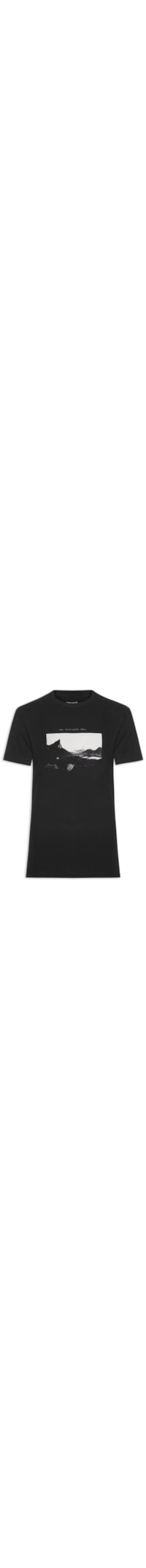Camiseta Masculina Vintage Rio Photo Manga Curta - Preto