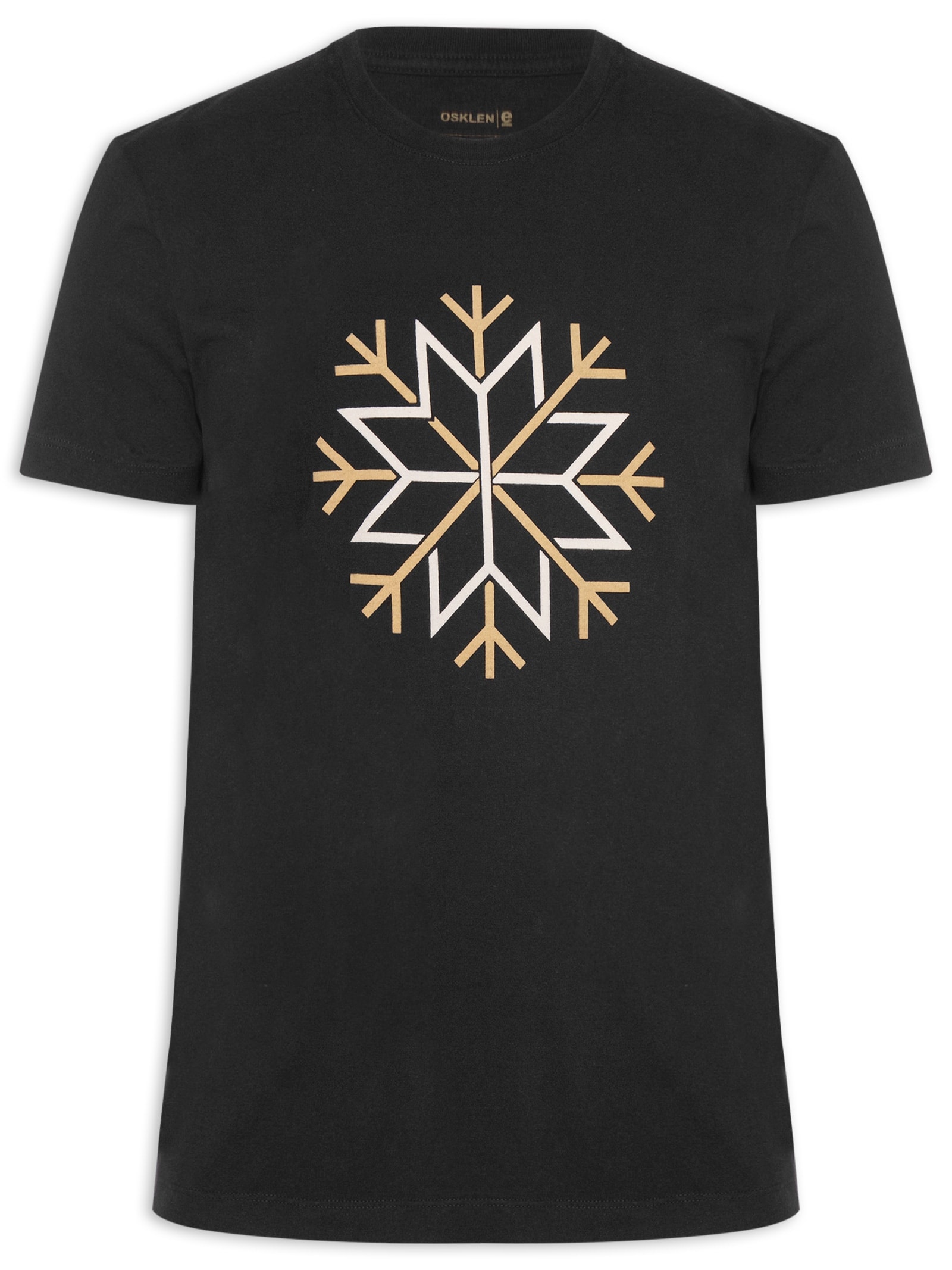 Camiseta Masculina Vintage Snow Icon 03 Preto Osklen