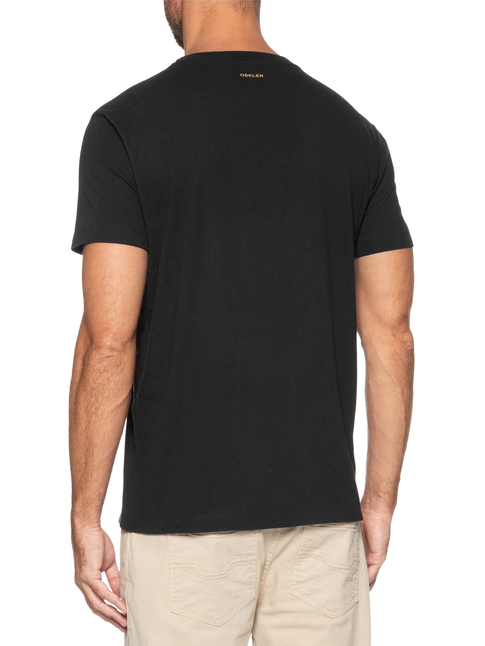 Camiseta Masculina Vintage Snow Icon 03 Preto Osklen
