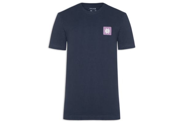 Camiseta Masculina Vintage Snow Icon - Azul