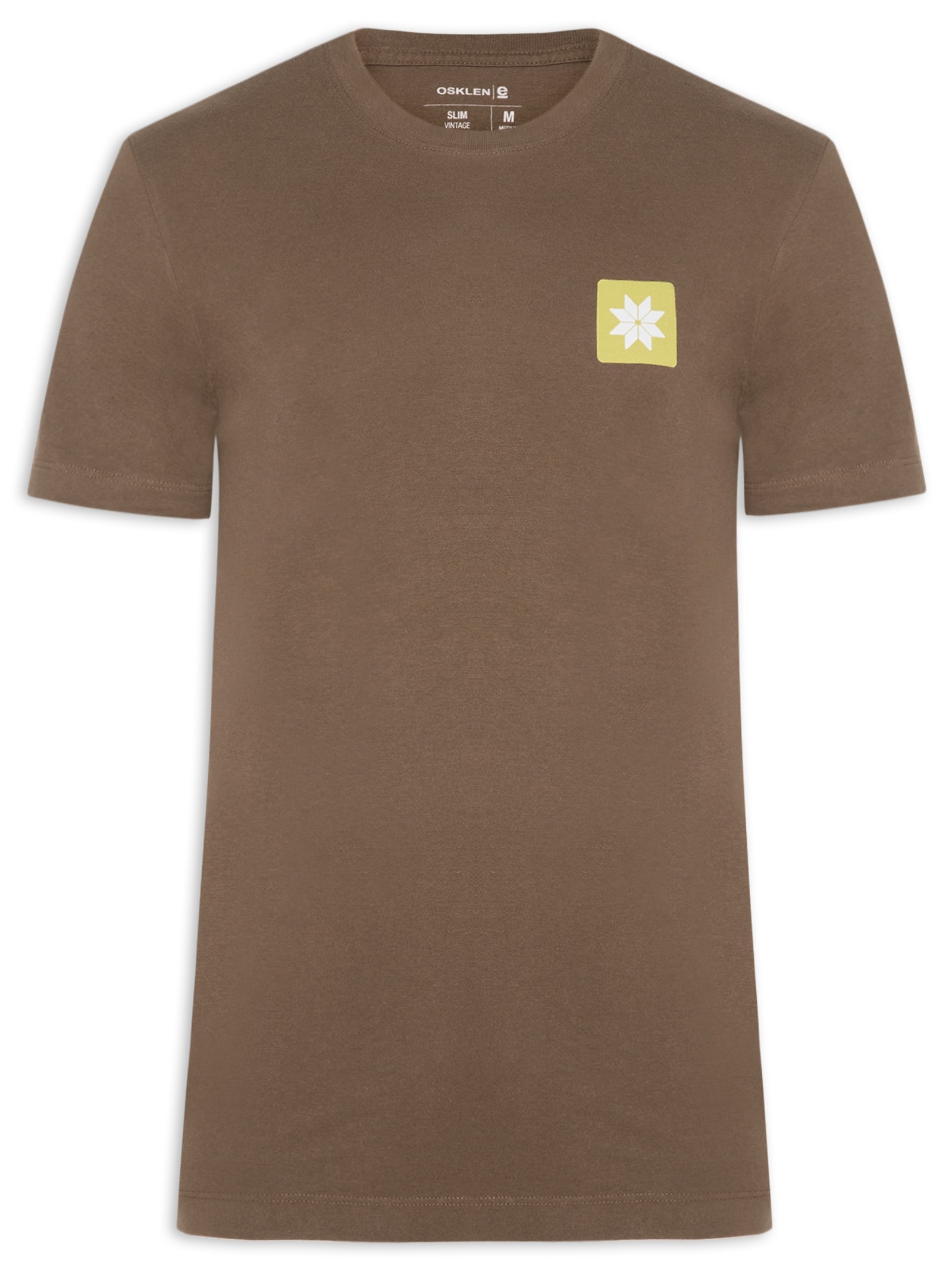 Camiseta Masculina Vintage Snow Icon Marrom Osklen