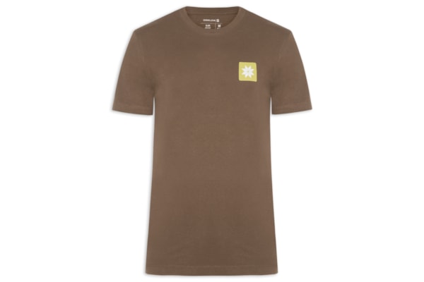 Camiseta Masculina Vintage Snow Icon - Marrom