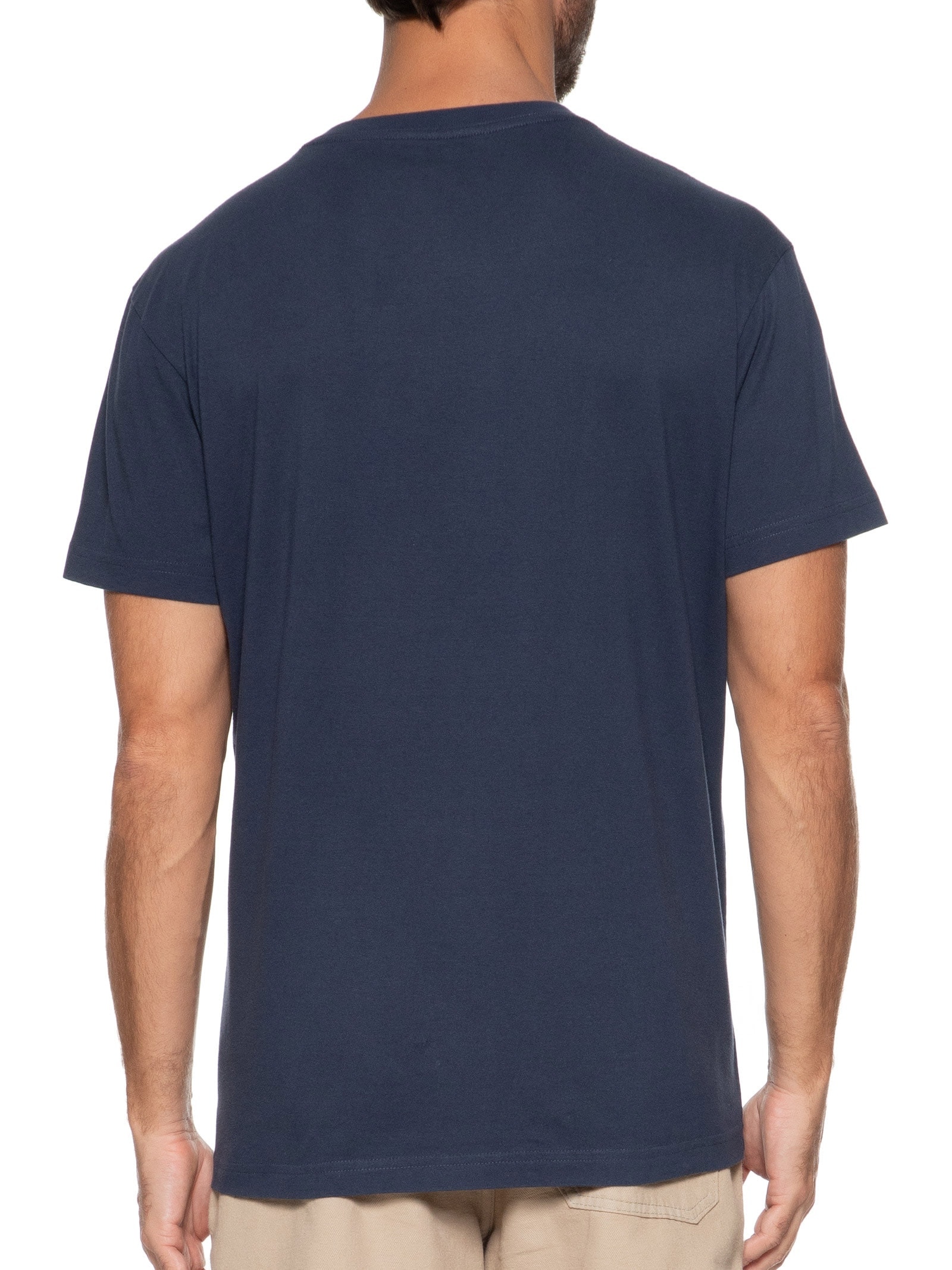 Camiseta Masculina Vintage Sprayicon Manga Curta Azul Osklen