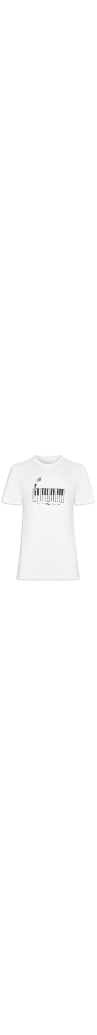 Camiseta Masculina Vintage Surf & Jazz Piano - Branco