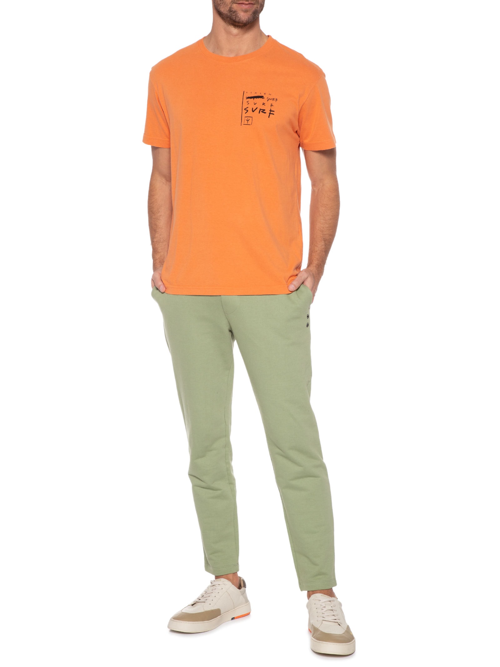 Camiseta Masculina Vintage Surf Surf Laranja Osklen