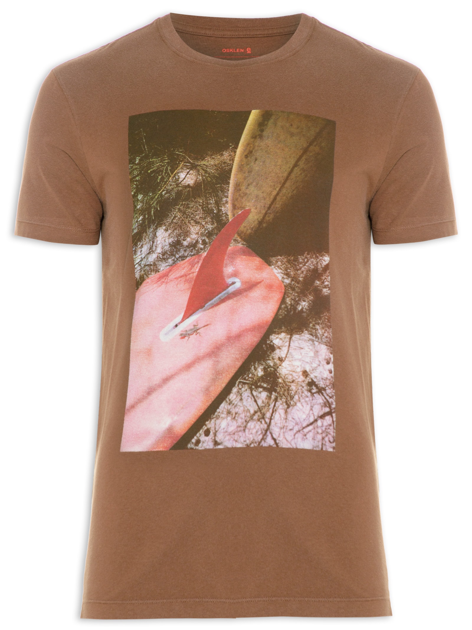 Camiseta Masculina Vintage Tail Boards Marrom Osklen