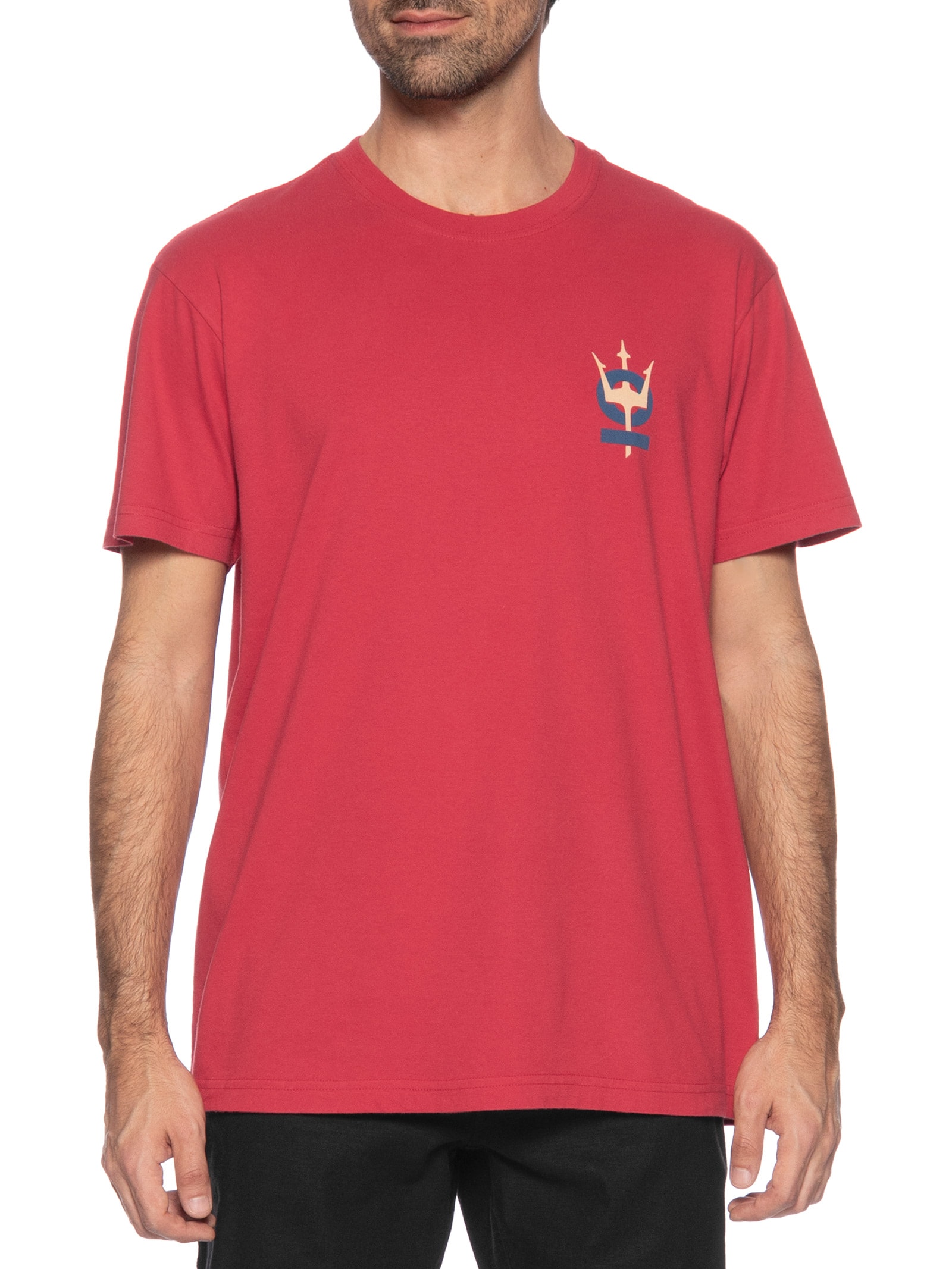 Osklen - Camiseta Masculina Vintage Tridente Oceans Manga Curta